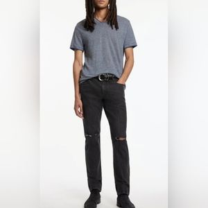 John Varvatos NWT!  Powder Blue V-neck T-shirt - sz. S